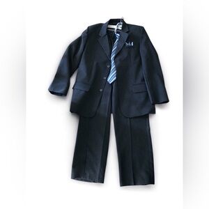 RAFAEL Black Pinstripe Suit
